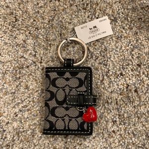 Coach signature keychain